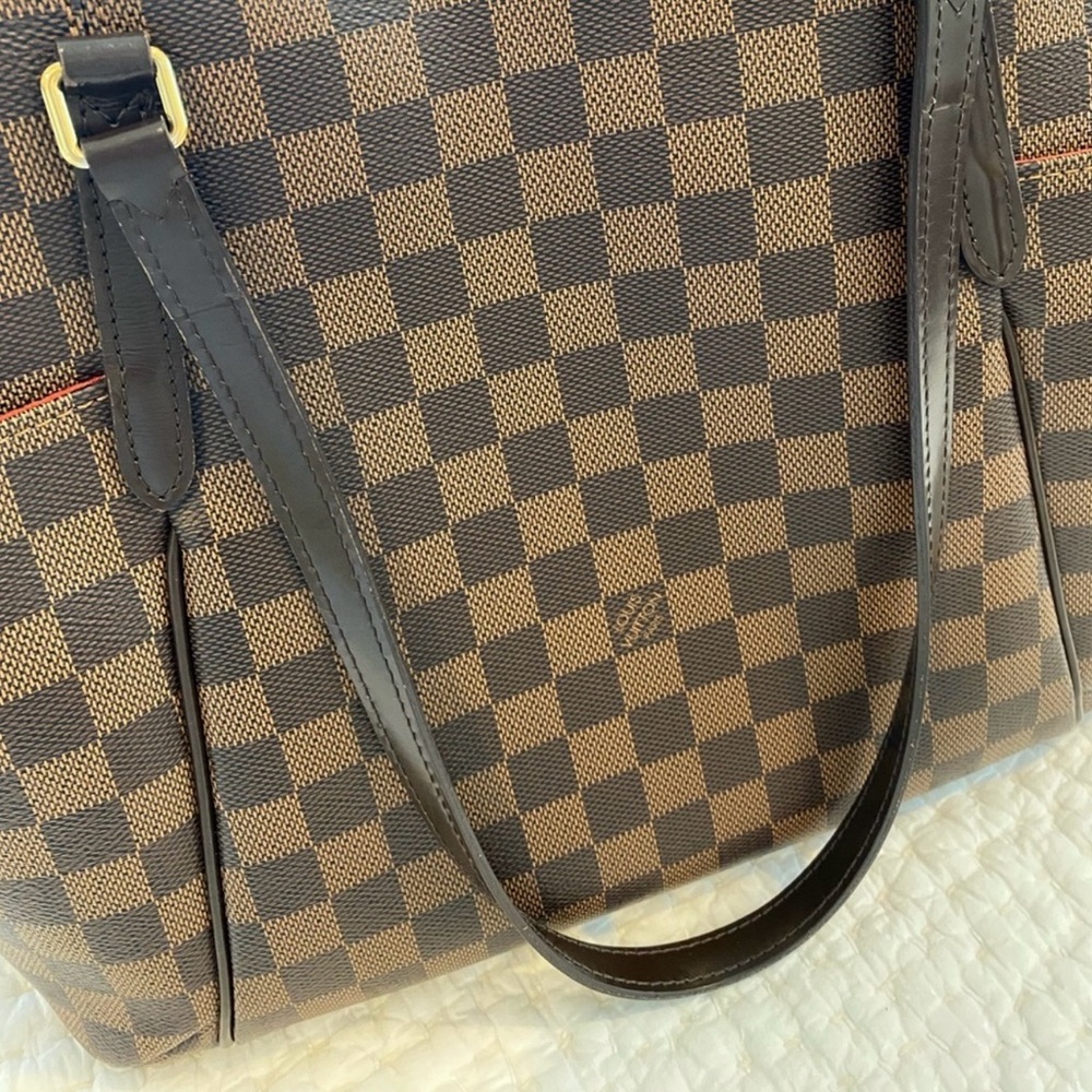 LOUIS VUITTON 🤎 TOTALLY DAMIER EBENE MM TOTE - Picture 12 of 17